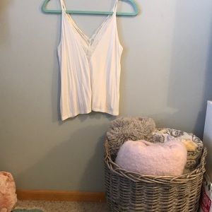 V neck lace tank top NWOT